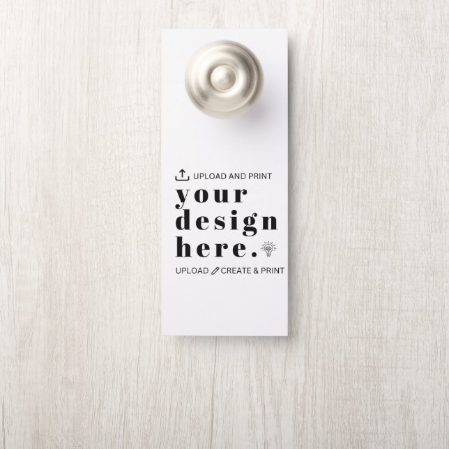 Create Your Own | 4.25" x 11" Custom Door Hanger  Türanhänger (Auf Knauf)
