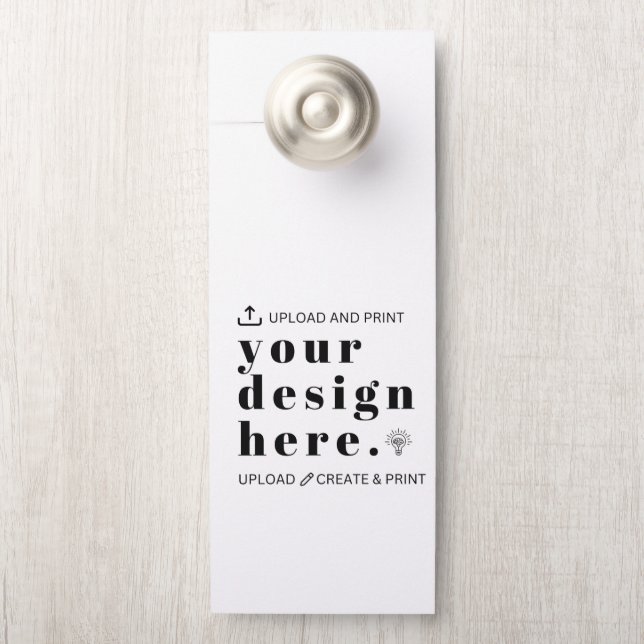 Create Your Own | 4.25" x 11" Custom Door Hanger  Türanhänger (Auf Knauf)