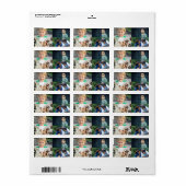 Create Your Own 4 Photo Collage Adressaufkleber (Vorne)