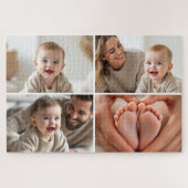 Create Your Own 4 Photo Collage Cute Baby  Puzzle (Horizontal)