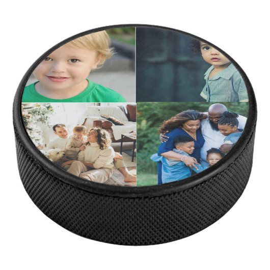 Create Your Own 4 Photo Collage Eishockey Puck (3/4)