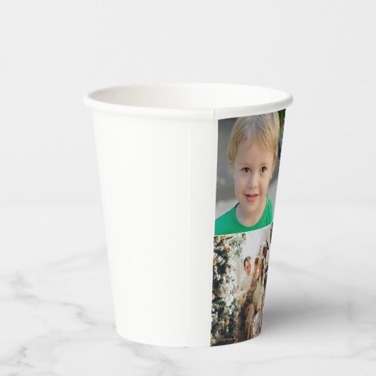 Create Your Own 4 Photo Collage Pappbecher (Rechts)