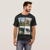 Create Your Own 4 Photo Collage Picture T-Shirt (Vorne ganz)
