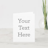 Create Your Own 4" x 5.6" Folded Thank You Card Dankeskarte (Vorderseite)