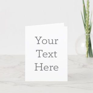 Create Your Own 4" x 5.6" Folded Thank You Card Dankeskarte