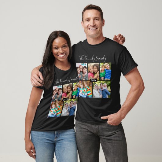 Create Your Own 5 Photo Collage Family Vacation T-Shirt (Unisex)