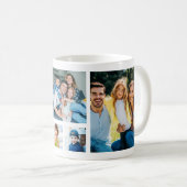 Create Your Own 5 Photo Picture Collage White Kaffeetasse (VorderseiteRechts)