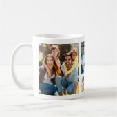 Create Your Own 5 Photo Picture Collage White Kaffeetasse (Links)