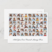 Create Your Own 60 Photo Collage Add Your Greeting Postkarte (Vorne/Hinten)