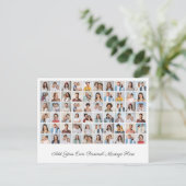 Create Your Own 60 Photo Collage Add Your Greeting Postkarte (Stehend Vorderseite)