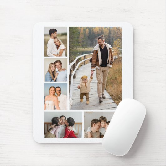 Create Your Own 6 Photo Collage Mousepad (Mit Mouse)