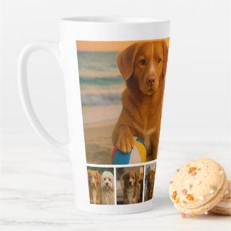 Create your own 7 photo collage personalized milchtasse