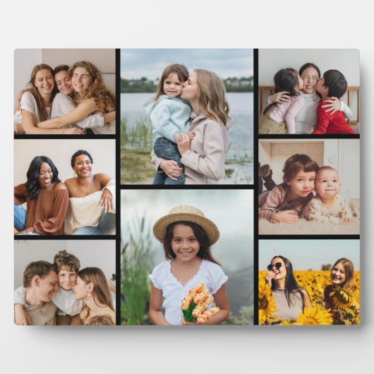 Create Your Own 8 Photo Collage Fotoplatte (Vorderseite)