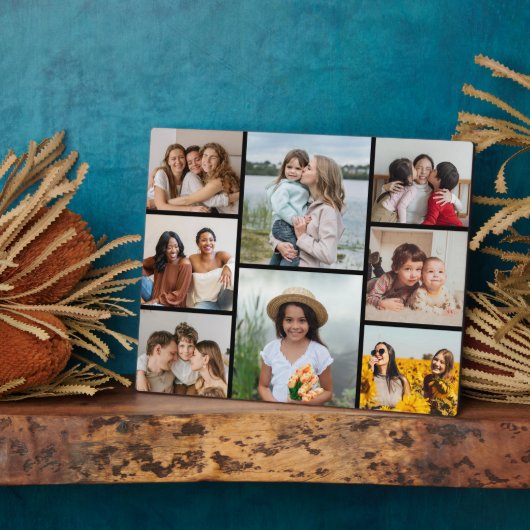 Create Your Own 8 Photo Collage Fotoplatte (Seite)