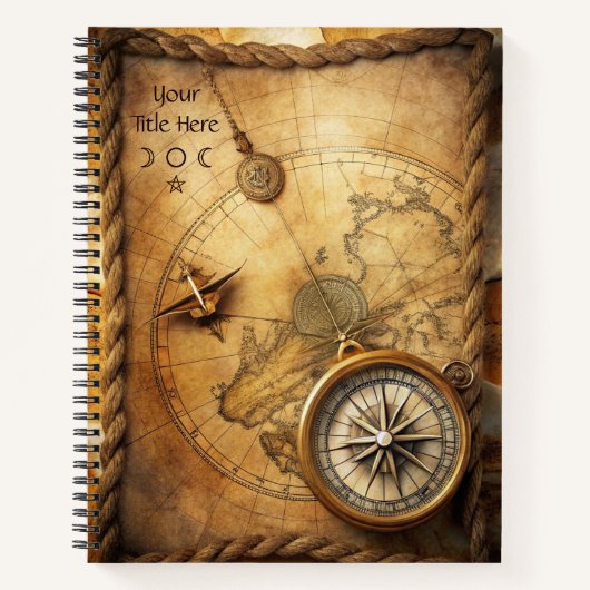 Create Your Own Adventurer Compass Rose Notizblock (Vorderseite)