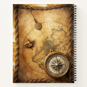 Create Your Own Adventurer Compass Rose Notizblock (Rückseite)