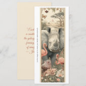 Create Your Own African Animals Bookmark Card (Vorne/Hinten)
