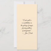 Create Your Own African Elephant Bookmark Card (Rückseite)