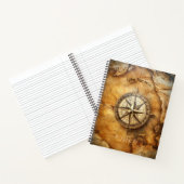 Create Your Own Antique Compass Rose Travel Notizblock (Innenseite)