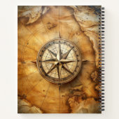 Create Your Own Antique Compass Rose Travel Notizblock (Rückseite)