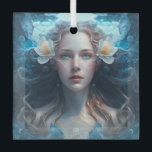 Create Your Own Aquarius Sun Sign Zodiac Goddess Ornament Aus Glas<br><div class="desc">This ornament features magical, mystical artwork that you can customize by personalizing it for annual sacred wheel sabbats & other celebrations. They also make terrific gifts for friends, family & sister witches. Inspired by a desire to help others express themselves: their moods, thoughts, feelings, beliefs – all of the things...</div>