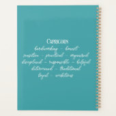 Create Your Own Beautiful Capricorn Zodiac Planer (Rückseite)