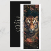 Create Your Own Bengal Tiger Bookmark Card (Vorne/Hinten)
