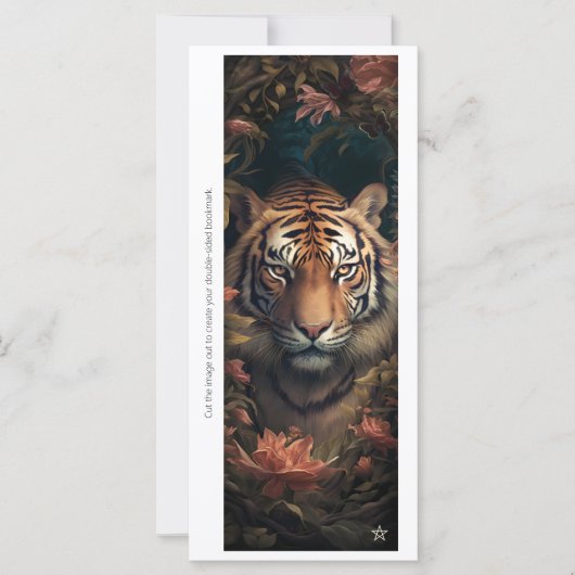 Create Your Own Bengal Tiger Bookmark Card (Vorderseite)