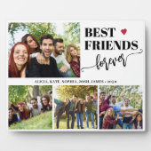 Create your own best friends 4 photo collage fotoplatte (Vorderseite)