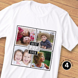Create Your Own Best Pop Ever 4 Photo Collage T-Shirt