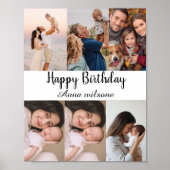 Create Your Own Birthday Poster Custom Name (Vorne)
