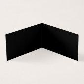 Create Your Own Black Custom Design Holiday Card (Innenseite)