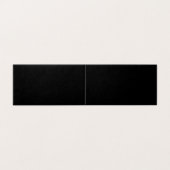 Create Your Own Black Custom Design Holiday Card (Außenseite Aufgefaltet)