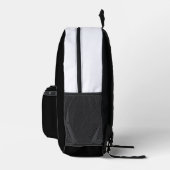 Create Your Own Black Custom Design Holiday Card Bedruckter Rucksack (Rechts)