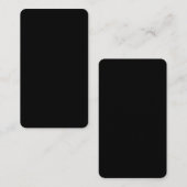 Create Your Own Black Custom Design Holiday Card Begleitkarte (Vorne/Hinten)