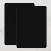 Create Your Own Black Custom Design Holiday Card Dankeskarte (Vorne/Hinten)