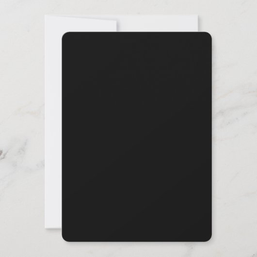 Create Your Own Black Custom Design Holiday Card Dankeskarte (Vorderseite)