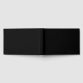 Create Your Own Black Custom Design Holiday Card Gästebuch (Voll)