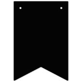 Create Your Own Black Custom Design Holiday Card Wimpelkette (Erste Fahne)