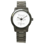 Create Your Own Black Leather Watch