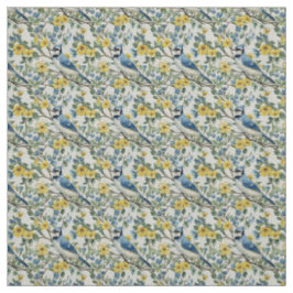 Create Your Own Blue Jays Yellow Flowers Stoff