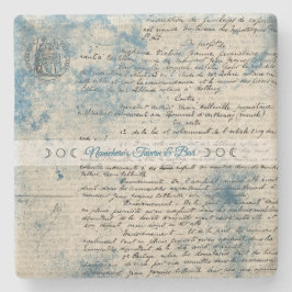 Create Your Own Blue Love Letter Steinuntersetzer