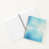 Create Your Own Blue Romantic Love Letter Notizblock (Innenseite)