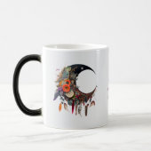 Create Your Own Boho 3D Floral Crescent Moon Verwandlungstasse (Links)