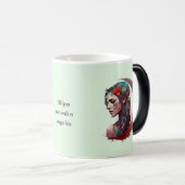 Create Your Own Boho Crescent Moon Goddess Verwandlungstasse (VorderseiteRechts)