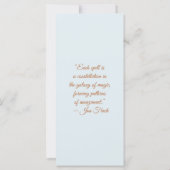 Create Your Own Book Worm Red Fox Bookmark Card (Rückseite)