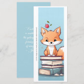 Create Your Own Books & Red Fox Bookmark Card (Vorne/Hinten)