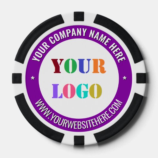 Create Your Own Branded Logo Poker Chips Template (Vorderseite)
