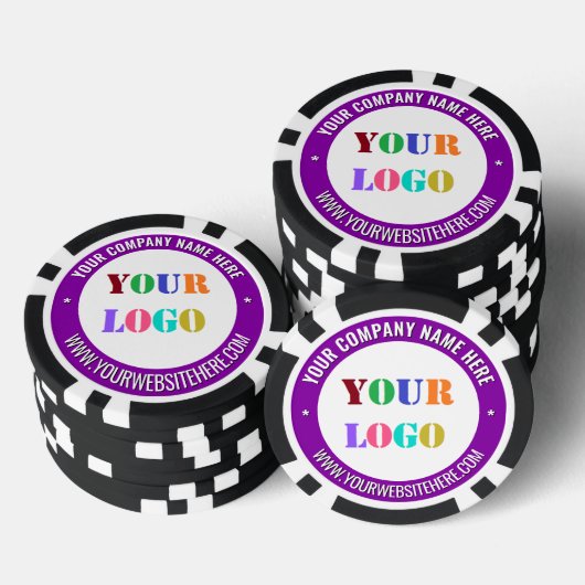 Create Your Own Branded Logo Poker Chips Template (Stapel)