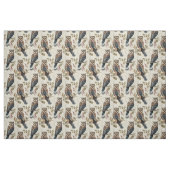 Create Your Own Brown Blue Owls Butterflies Stoff (Fat Quarter (45,7 x 55,9 cm))
